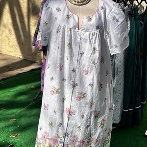 Pink white Floral Print Rope